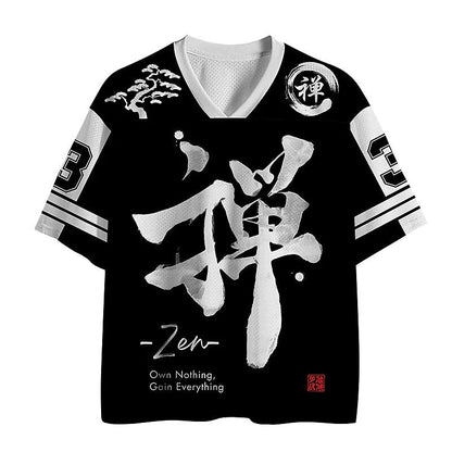 Men's Namaste Skeleton Print Short Sleeve Funny Jersey T-Shirt