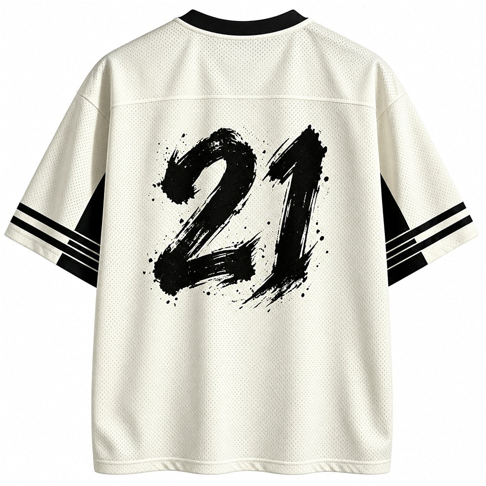 Japanese Ronin Samurai V-Neck Mesh Jersey