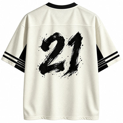Japanese Ronin Samurai V-Neck Mesh Jersey