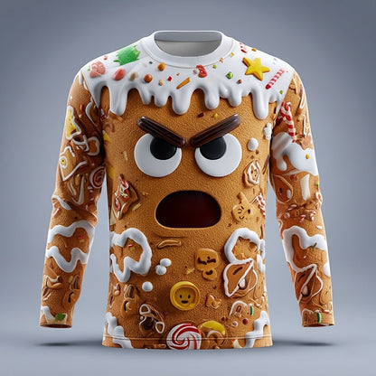 Goofy Christmas Faces Long Sleeve T-Shirt