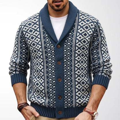 Diamond Lattice Shawl Cardigan
