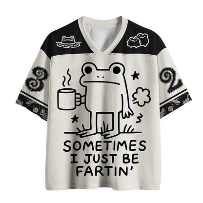 Men's Frog Graphic V-Neck Jersey