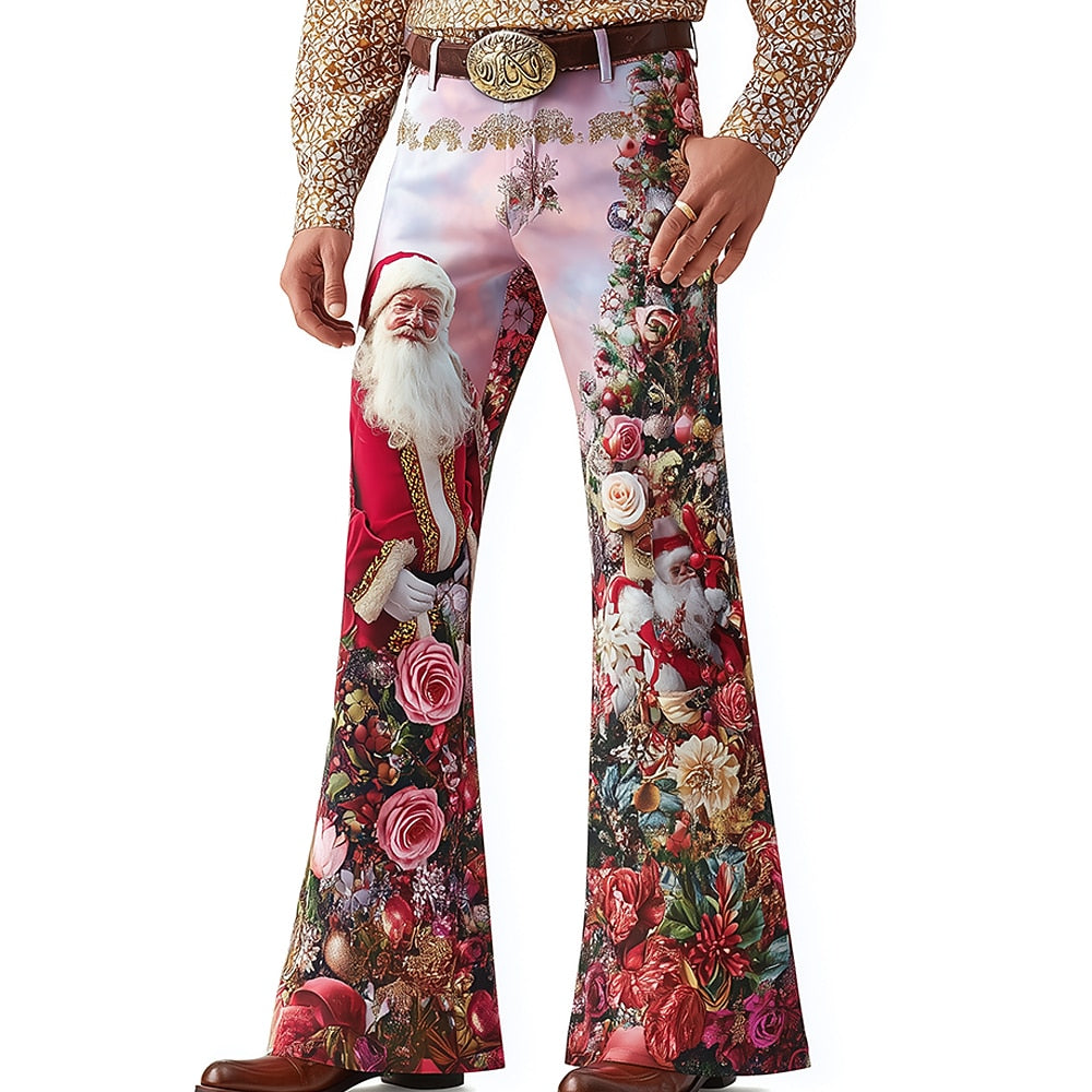 Santa Rose Floral Flared Pants