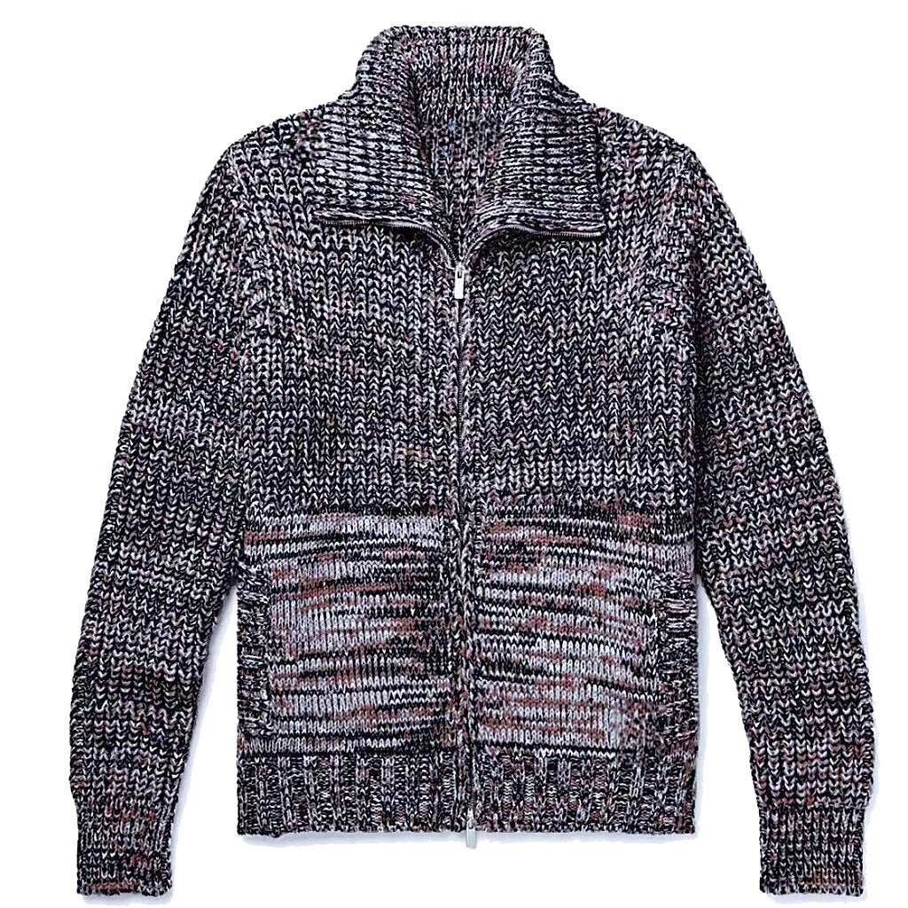 Marled Zip-Up Cardigan