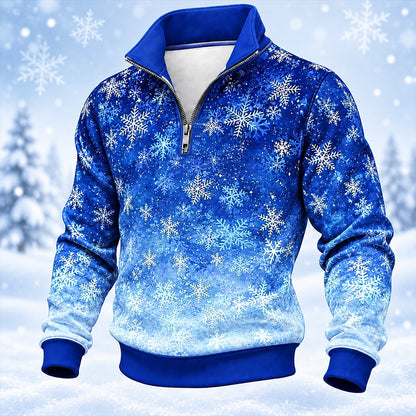 Snowflake Blizzard Half-Zip Sweatshirt