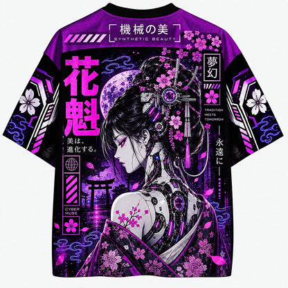 Men's Kanji Graphic V-Neck Sports Jersey