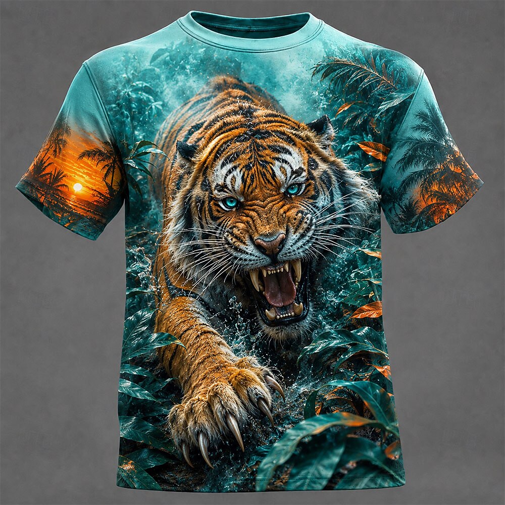 Men's Roaring Tiger Graphic T-Shirt