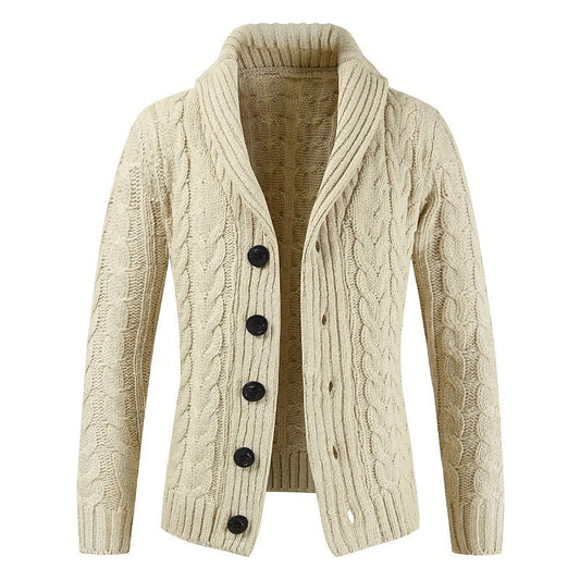 Diamond Cable Shawl Cardigan