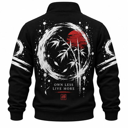 Own Less Live More Zen Half-Zip Sweatshirt