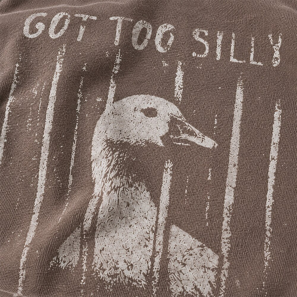 Men's Got Too Silly Goose Print Short Sleeve Funny T-Shirt