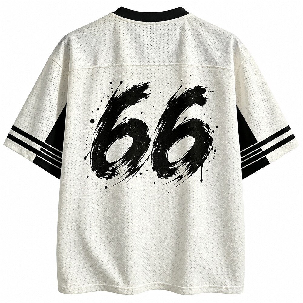 Japanese Koi Fish V-Neck Mesh Jersey