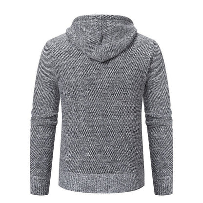 Marl Hooded Zip Cardigan