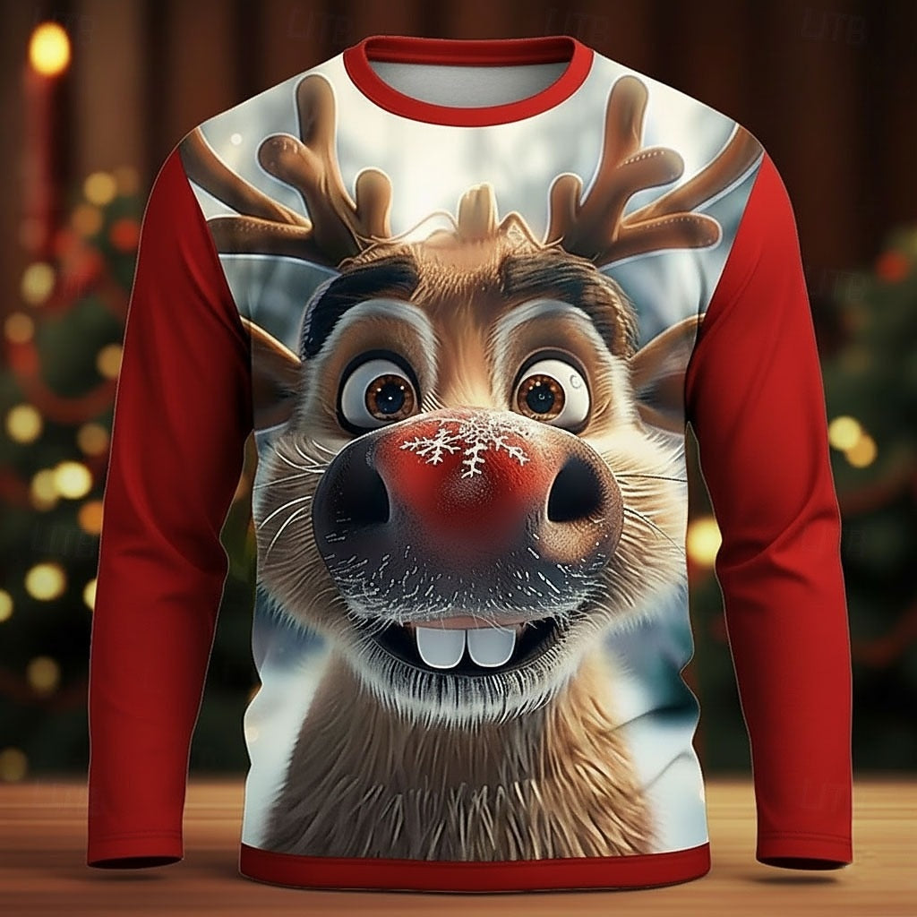Goofy Christmas Faces Long Sleeve T-Shirt