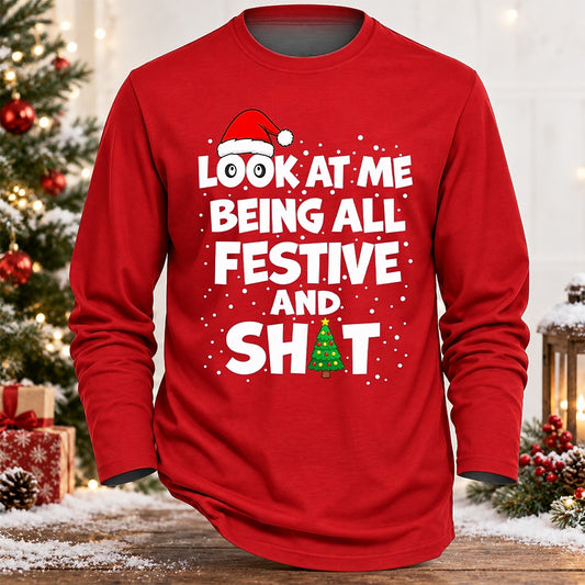 Festive Attitude Long Sleeve T-Shirt