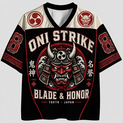 Men's Number Text Graphic V-Neck Sports Jersey