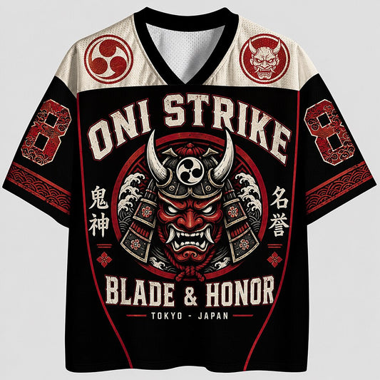 Men's Number Text Graphic V-Neck Sports Jersey