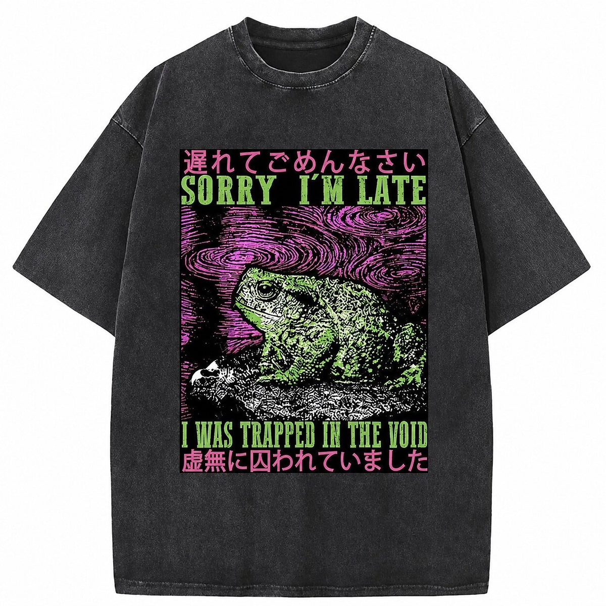 Japanese Style Void Toad Washed T-Shirt