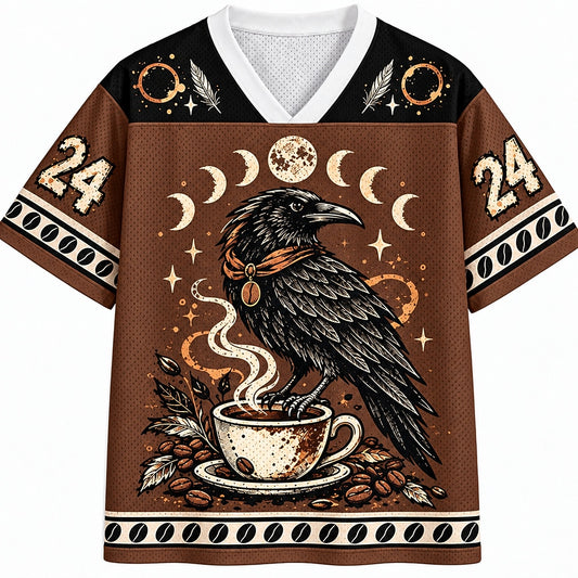 Moonlit Coffee Crow Mesh Jersey