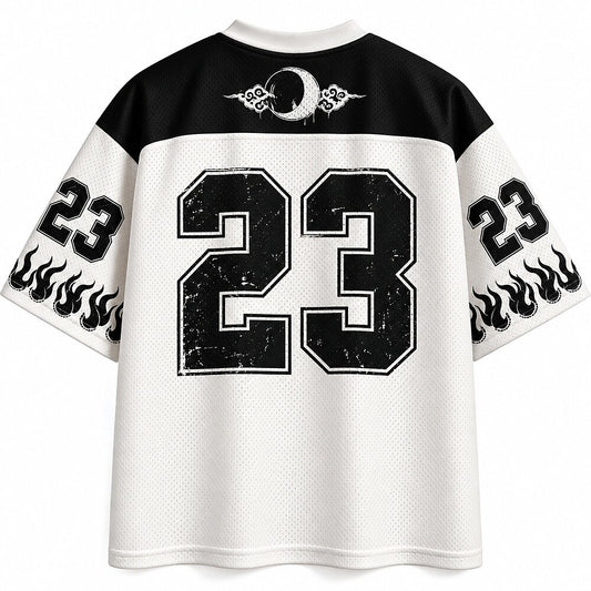 Funny Skeleton Namaste V-Neck Mesh Jersey
