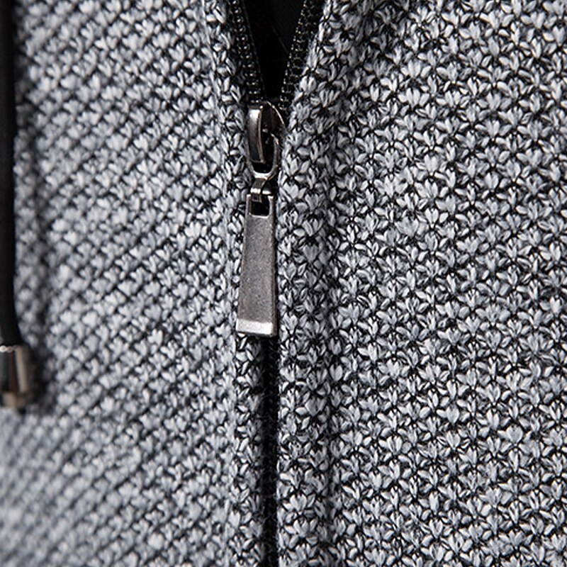 Marl Hooded Zip Cardigan