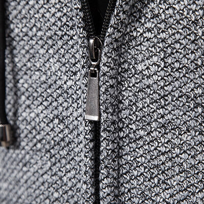 Marl Hooded Zip Cardigan