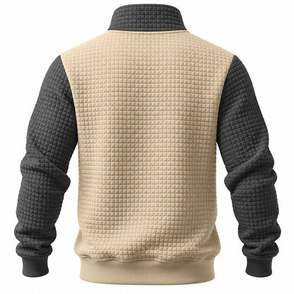 Waffle Pocket Half-Zip Sweatshirt