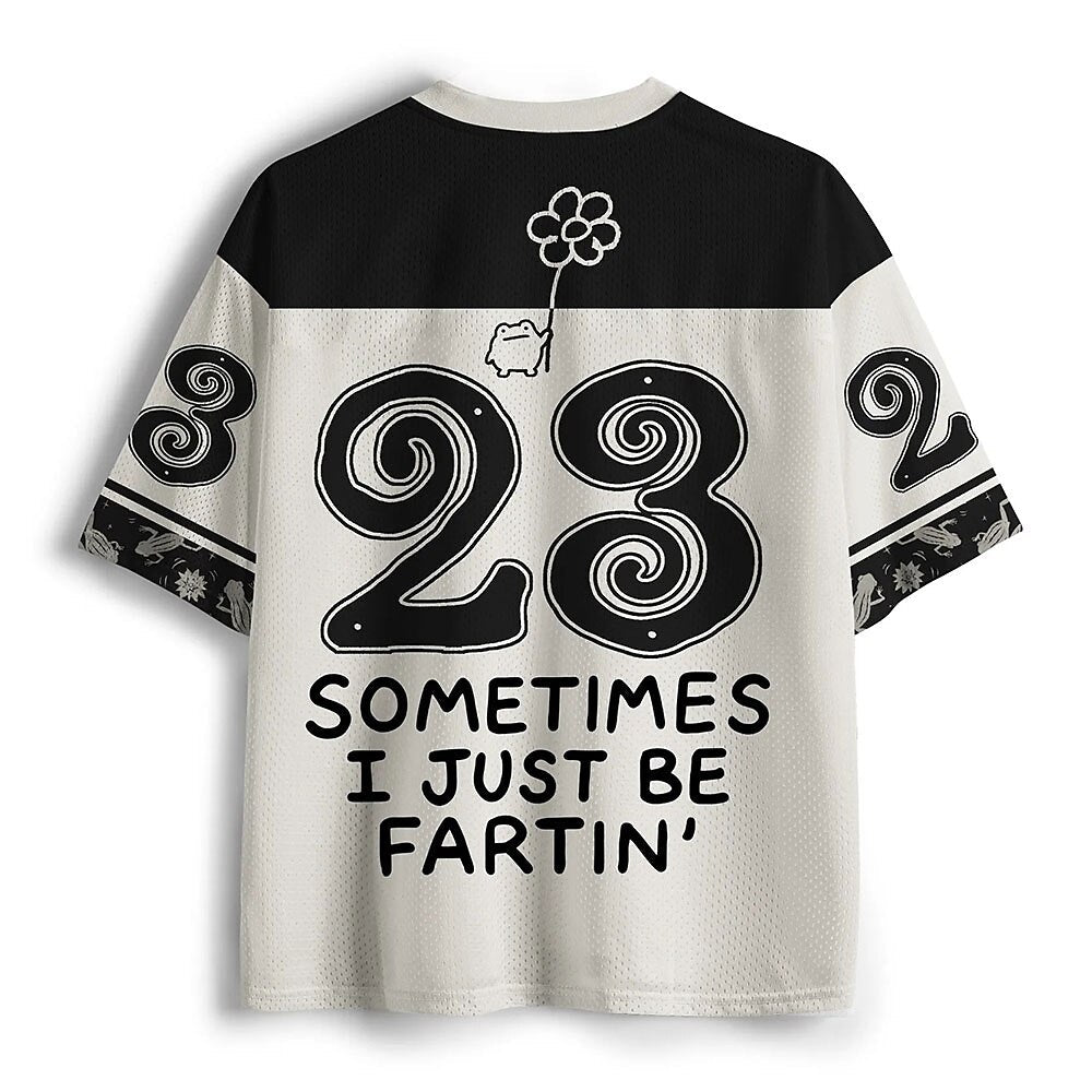 Men's Frog Graphic V-Neck Jersey