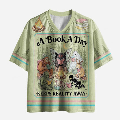 Men's A Book a Day Graphic Mesh Football Jersey