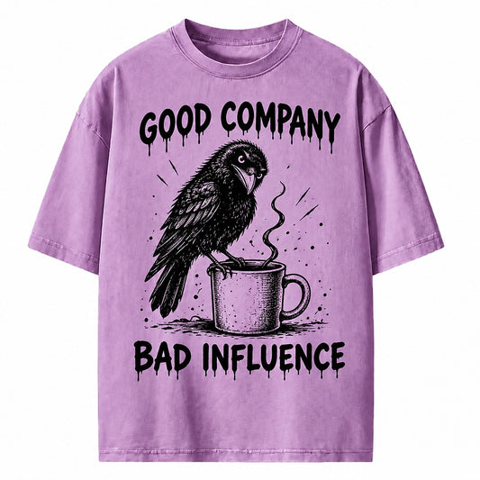 Good Company Bad Influence Crow Heavyweight T-Shirt
