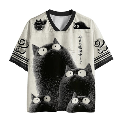 Men's White Sports Number Graphic Print Short Sleeve Jersey T-Shirt