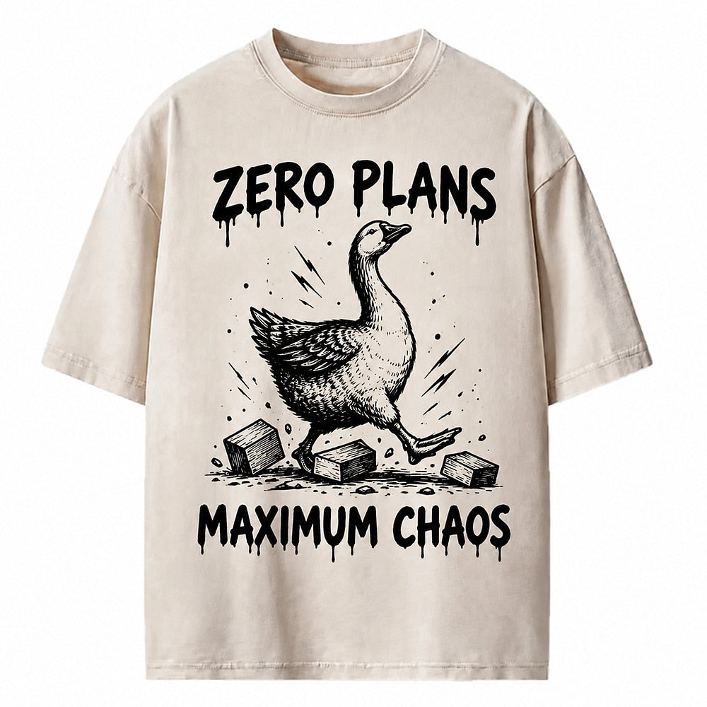 Zero Plans Maximum Chaos Goose Heavyweight T-Shirt
