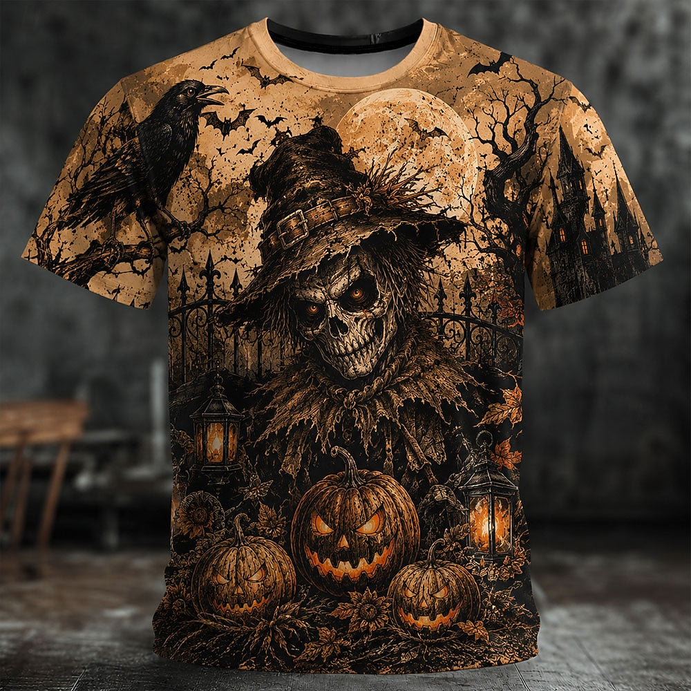 Halloween Men's Haunted Reaper Graphic T-Shirt
