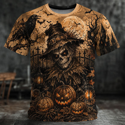 Halloween Men's Haunted Reaper Graphic T-Shirt