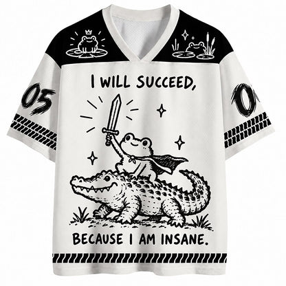 Men's Frog Number Graphic V-Neck Sports Jersey