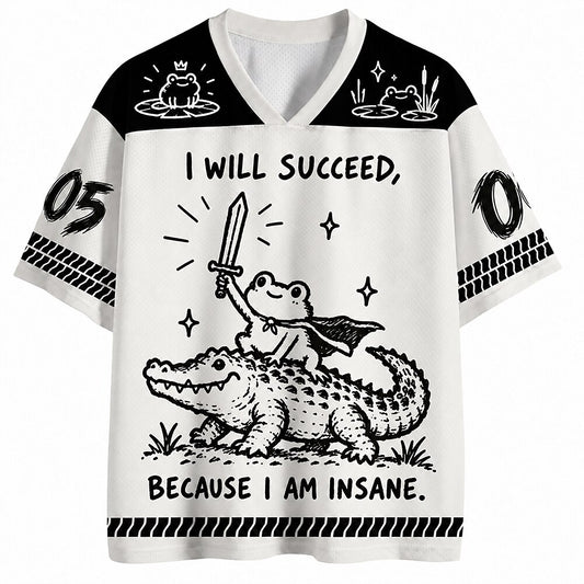 Men's Frog Number Graphic V-Neck Sports Jersey