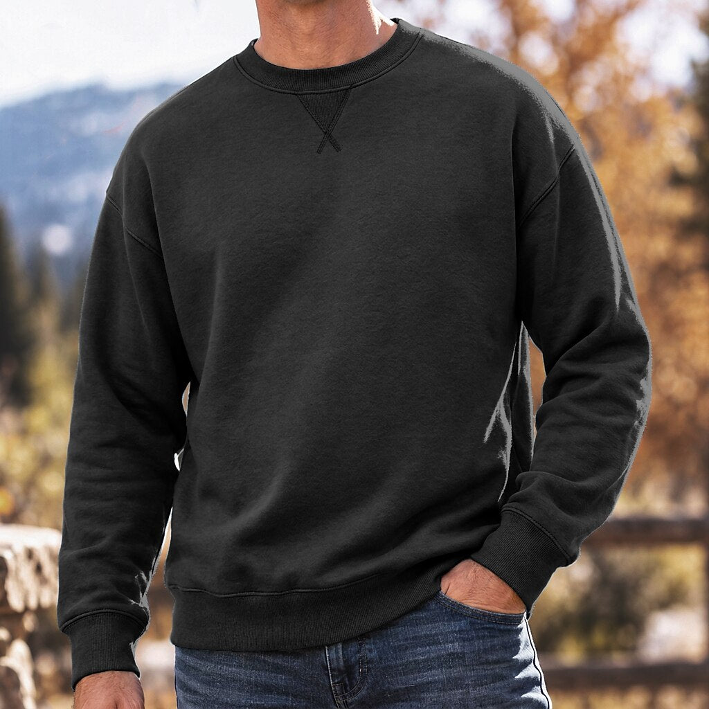 V-Stitch Crew Neck Sweatshirt