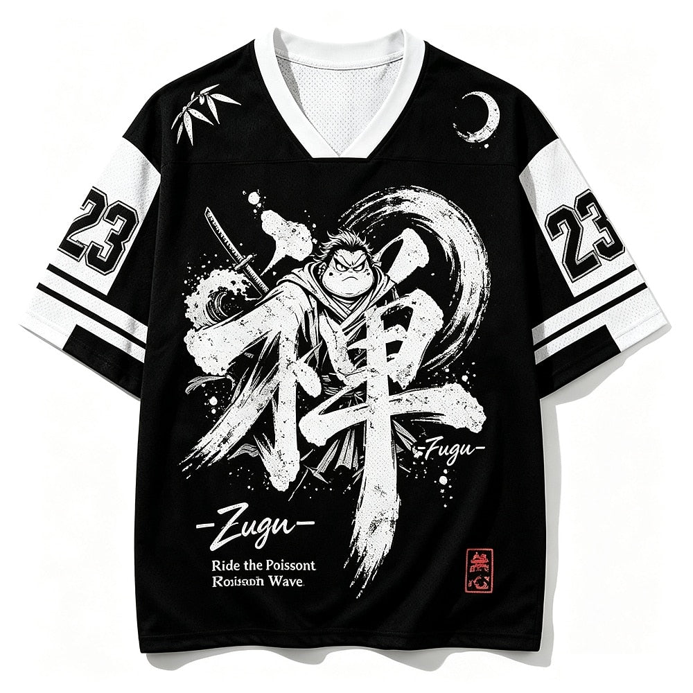 Zen Samurai Number 23 V-Neck Mesh Jersey