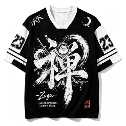 Zen Samurai Number 23 V-Neck Mesh Jersey