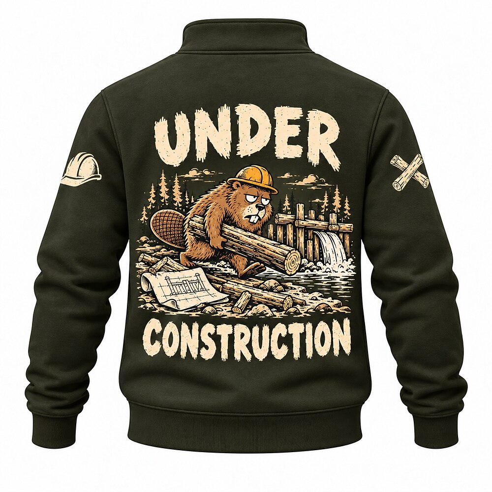 Another Day Another Dam Beaver Half-Zip Sweatshirt
