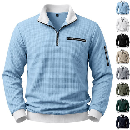 Utility Zip Pocket Waffle Polo