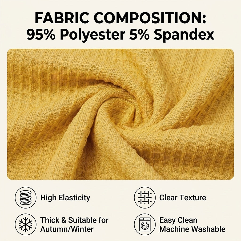 Layered Notch Neck Waffle Henley Long Sleeve T-Shirt