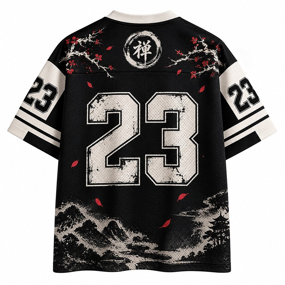 Zen Samurai V-Neck Mesh Jersey