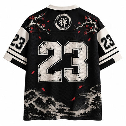 Zen Samurai V-Neck Mesh Jersey