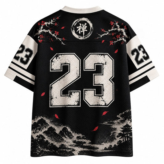 Zen Samurai V-Neck Mesh Jersey