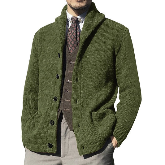 Knit Blazer-Style Cardigan