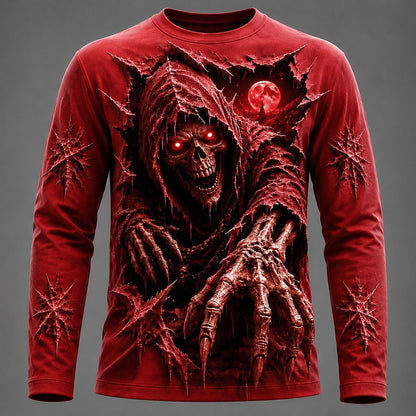 Halloween Men's Moonlit Reaper Graphic Long Sleeve T-Shirt