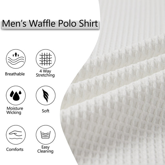 Utility Pocket Color Block Waffle Polo