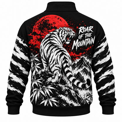 Red Moon Roaring Tiger Half-Zip Sweatshirt