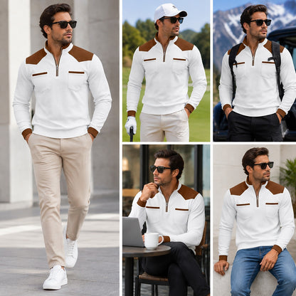 Contrast Yoke Utility Waffle Polo