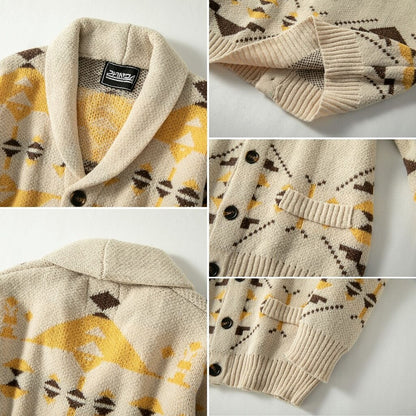 Heritage Diamond Border Cardigan